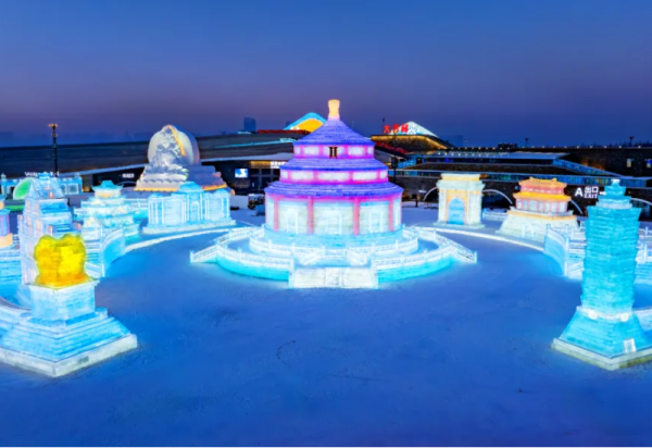 【冰建看亚洲】哈尔滨冰雪大世界东亚区带你看遍东亚