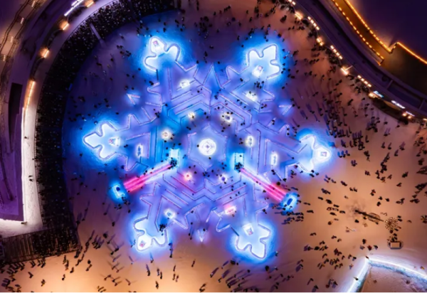 超好玩的哈尔滨冰雪大世界雪花冰迷宫，你挑战了吗？