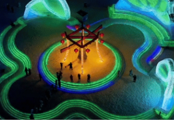 春节假期，来哈尔滨冰雪大世界赏冰雪美景、品冰城年味！