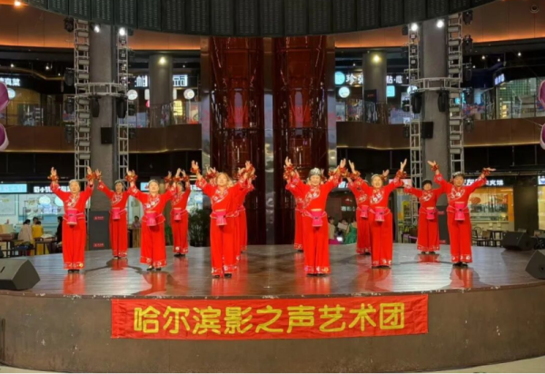 两支队伍各展风采 哈尔滨影之声艺术团、大成街道办事处相继献演获好评