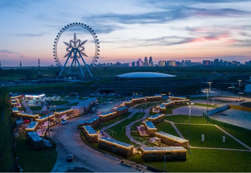 露营+烧烤+野餐 哈尔滨冰雪大世界生态露营区“五一”回归