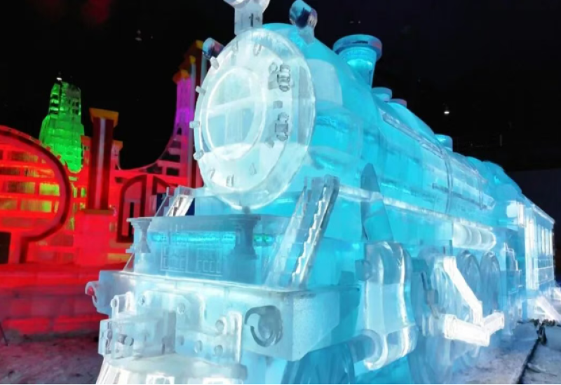 南方游客组团游览梦幻冰雪馆，邂逅冰城秋日冰雪欢乐！